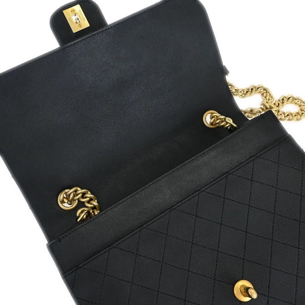 Chanel Black Calfskin Shoulder Bag 194309 - Picture 6 of 10